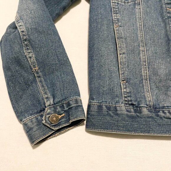 Guess Jean Jacket Distressed Womens Size XS - Picture 6 of 16